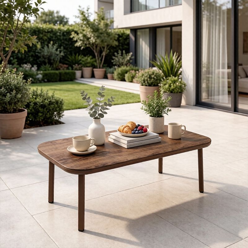 Aliminyòm Patio Coffee Table